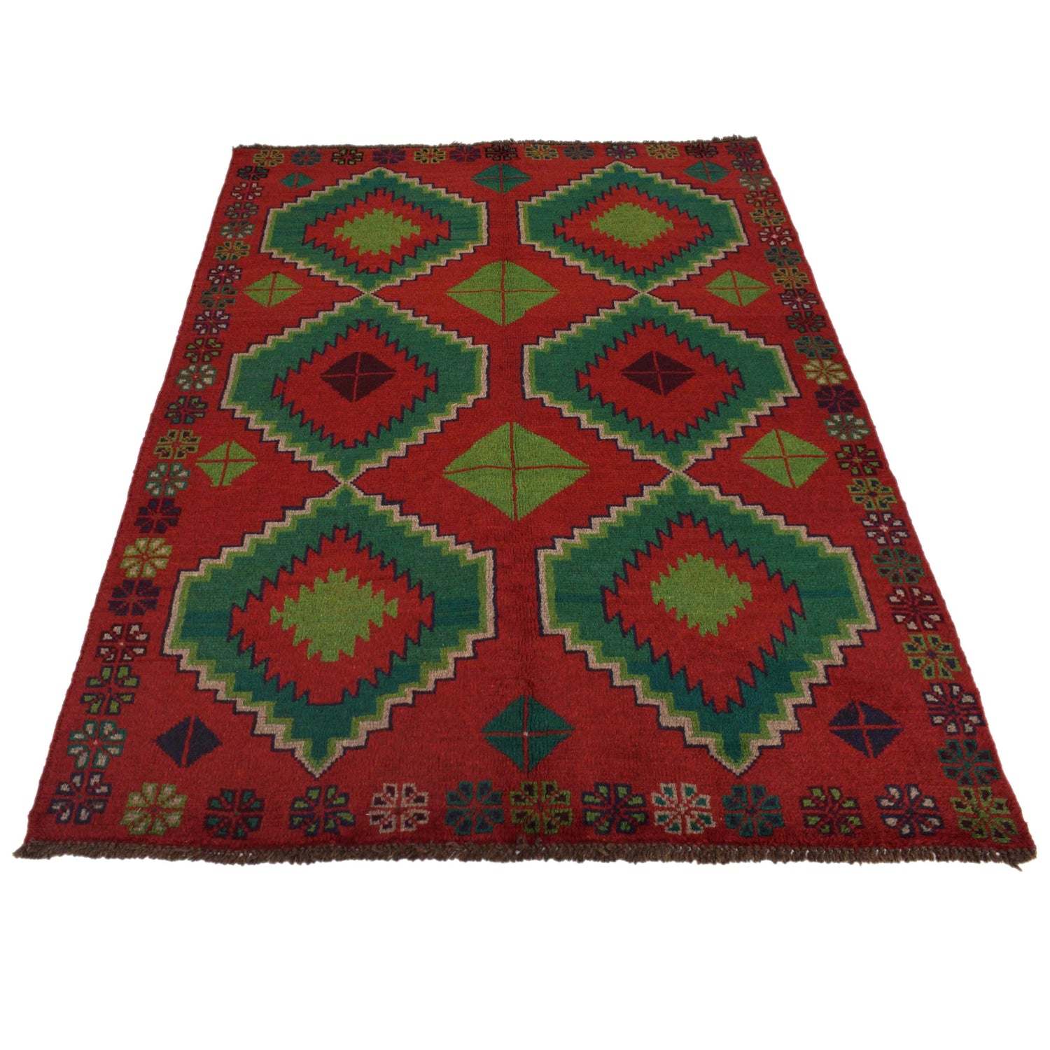 Traditional Baloch Rug 4' 2 x 6' 3 (ft) - No. G31681