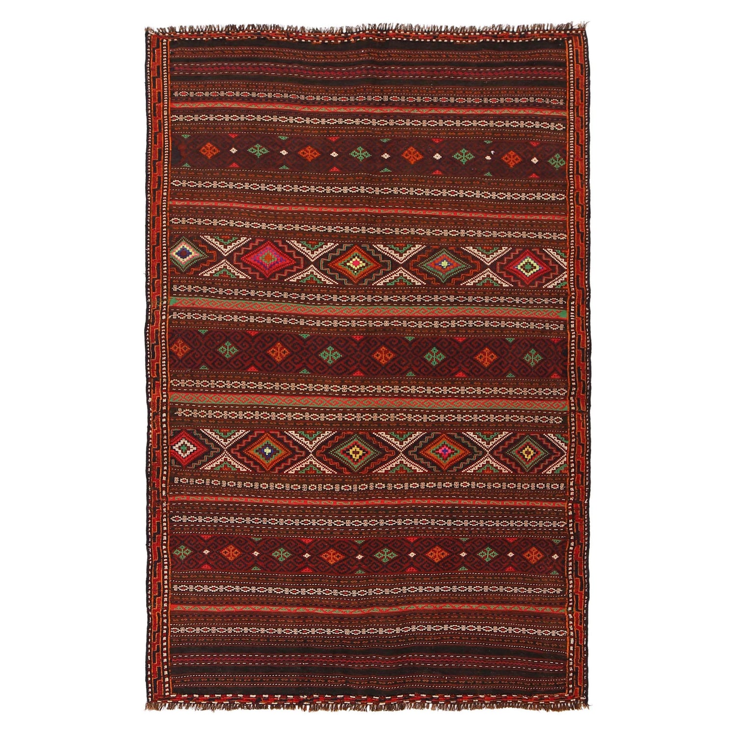 Entryway Flatweave Kilim 4' 0" x 6' 5" (ft) - No. G31684