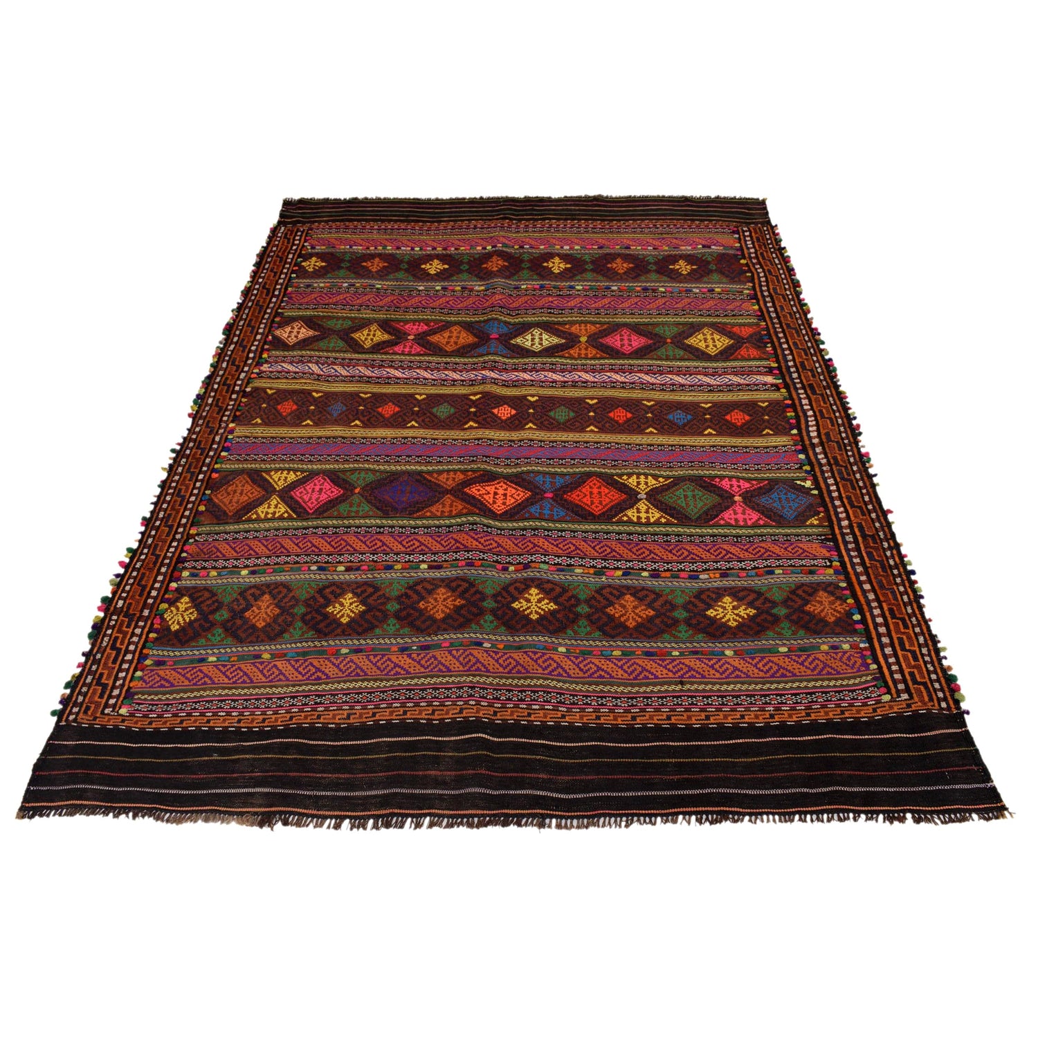 Entryway Flatweave Kilim 4' 10" x 7' 0" (ft) - No. G31685