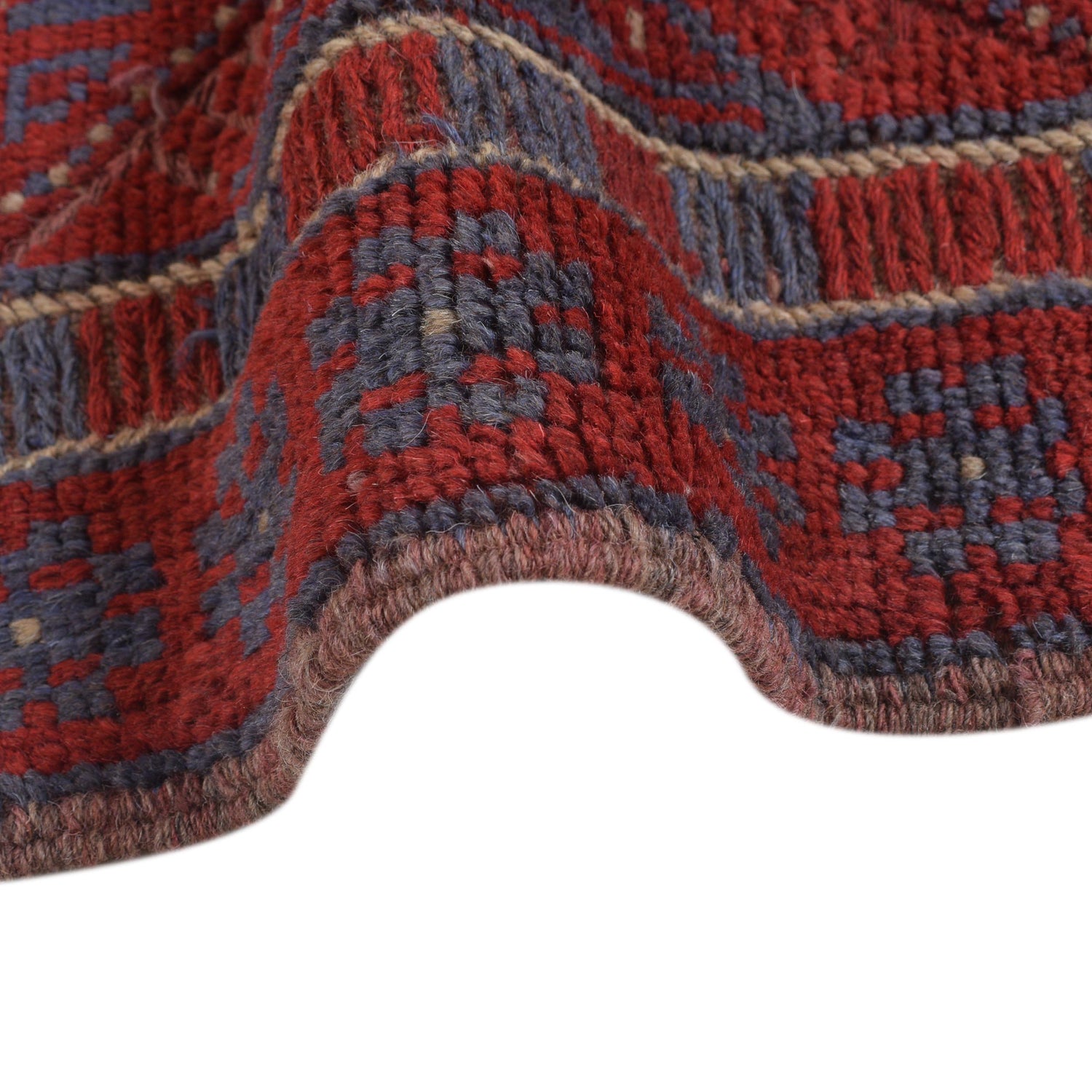 Red Mashwani Short Runner 2' 2" x 8' 1" (ft) - No. G31754