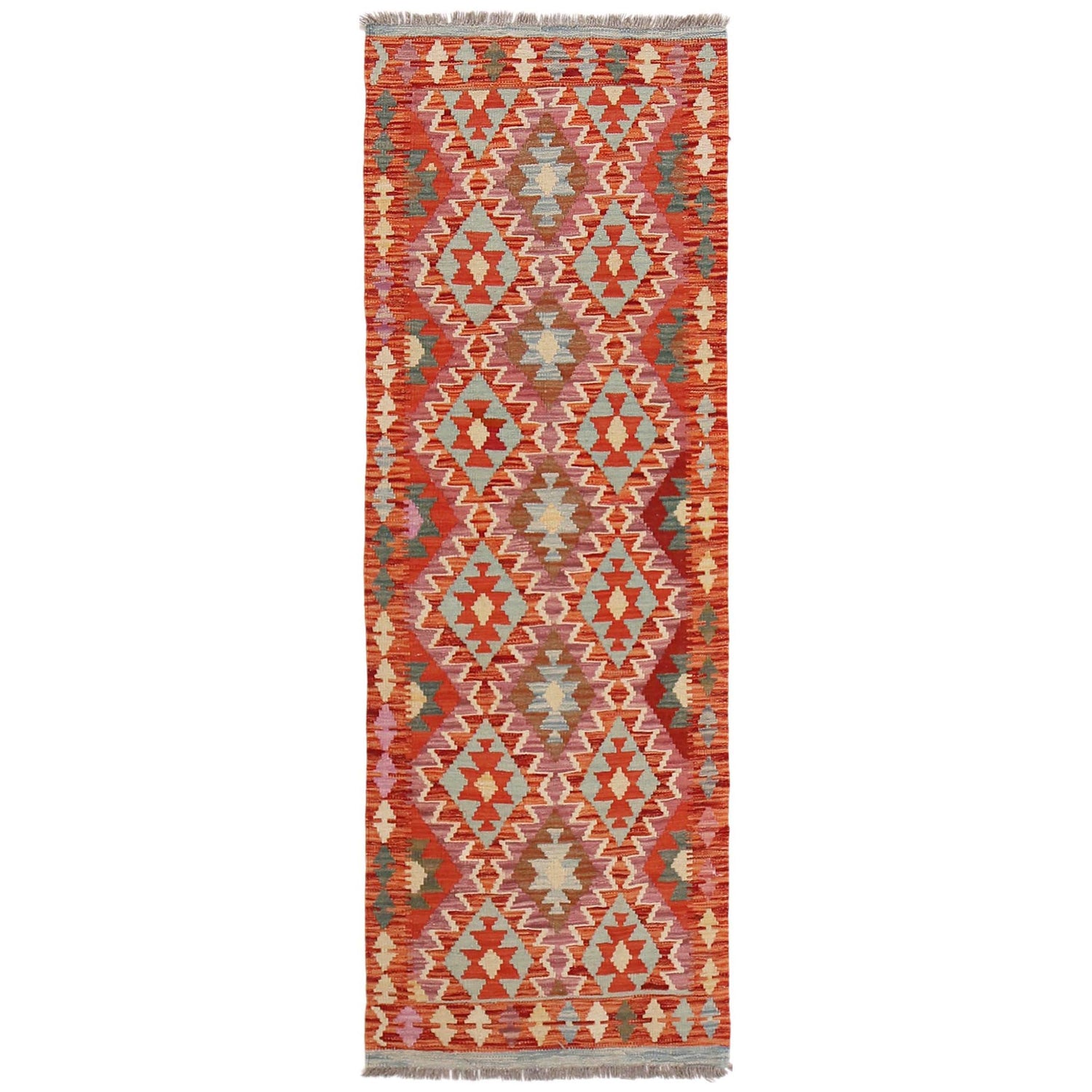 Vegetable Kelim Runner 2' 3" x 6' 5" (ft)- No. G33004