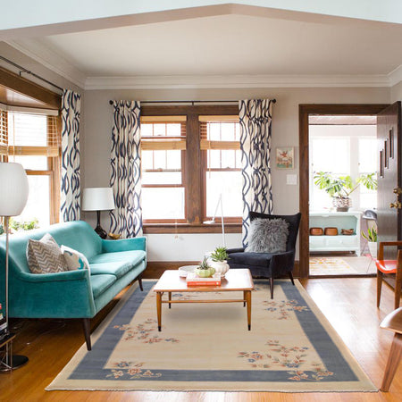 Floral Design Rug 9' 5" x 11' 10" (ft) - No. G33012