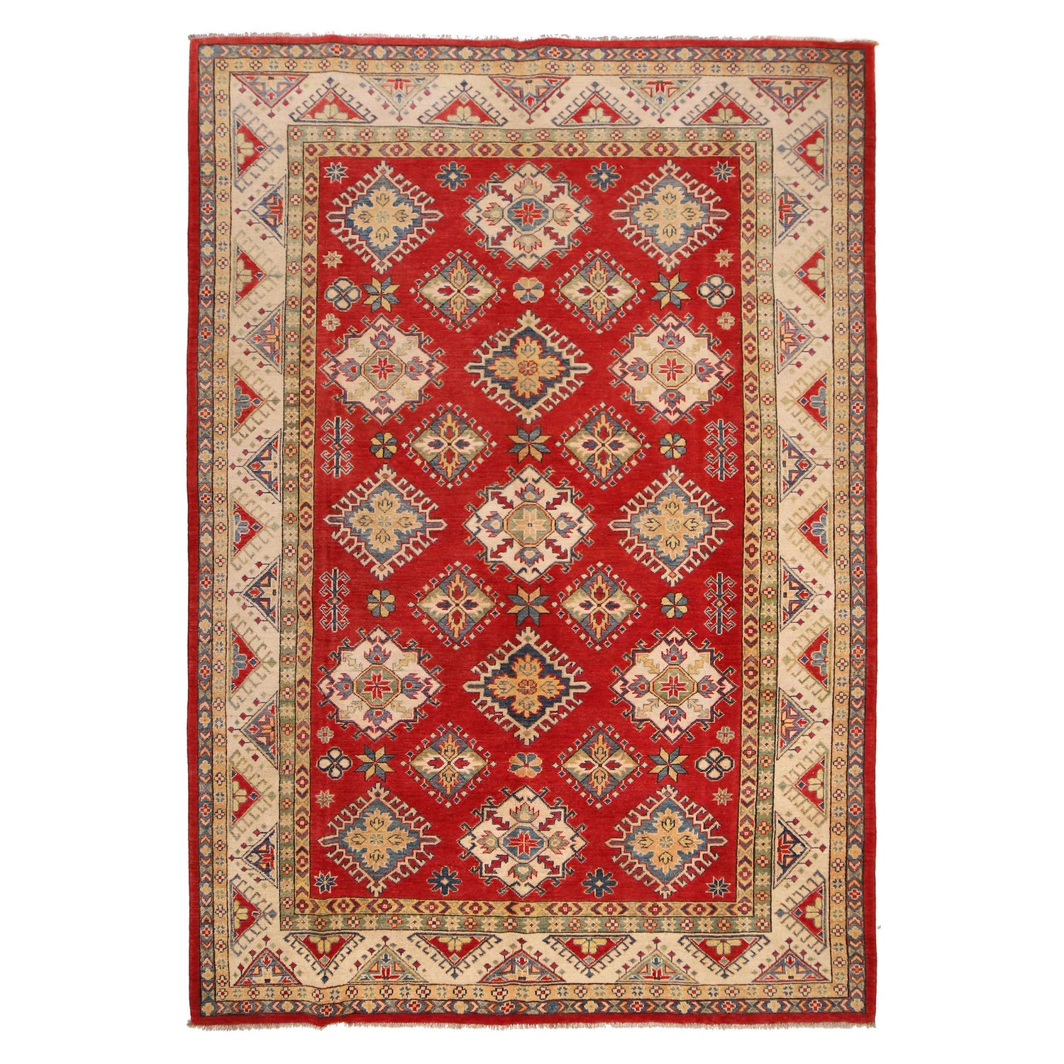 Oriental Kazak Rug 6' 5" x 9' 9" (ft) - No. G33099