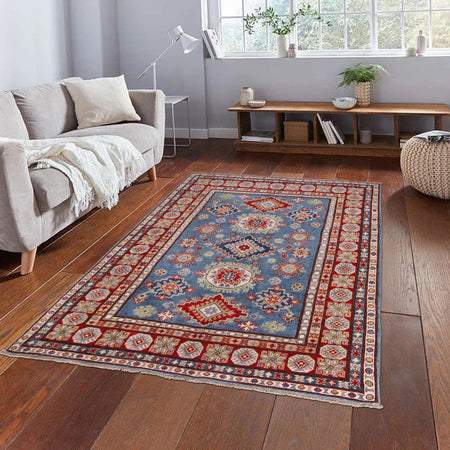 Hand Knotted Kazak Rug 5' 1" x 6' 7" (ft) - No. G34005