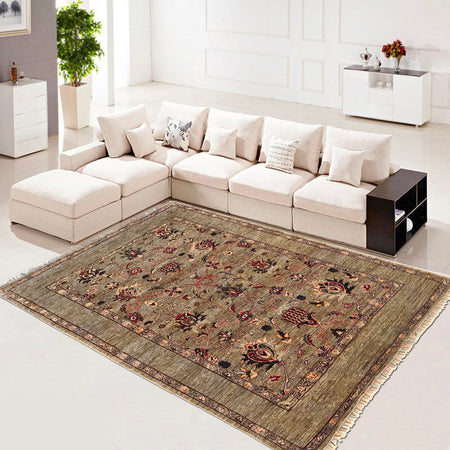 Handmade Sultani Area Rug 5' 5" x 7' 7" (ft) - No. G34140