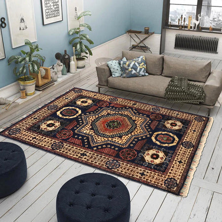 Luxury Handmade Mamluk Rug 3' 7" x 4' 11" (ft) - No. G34142