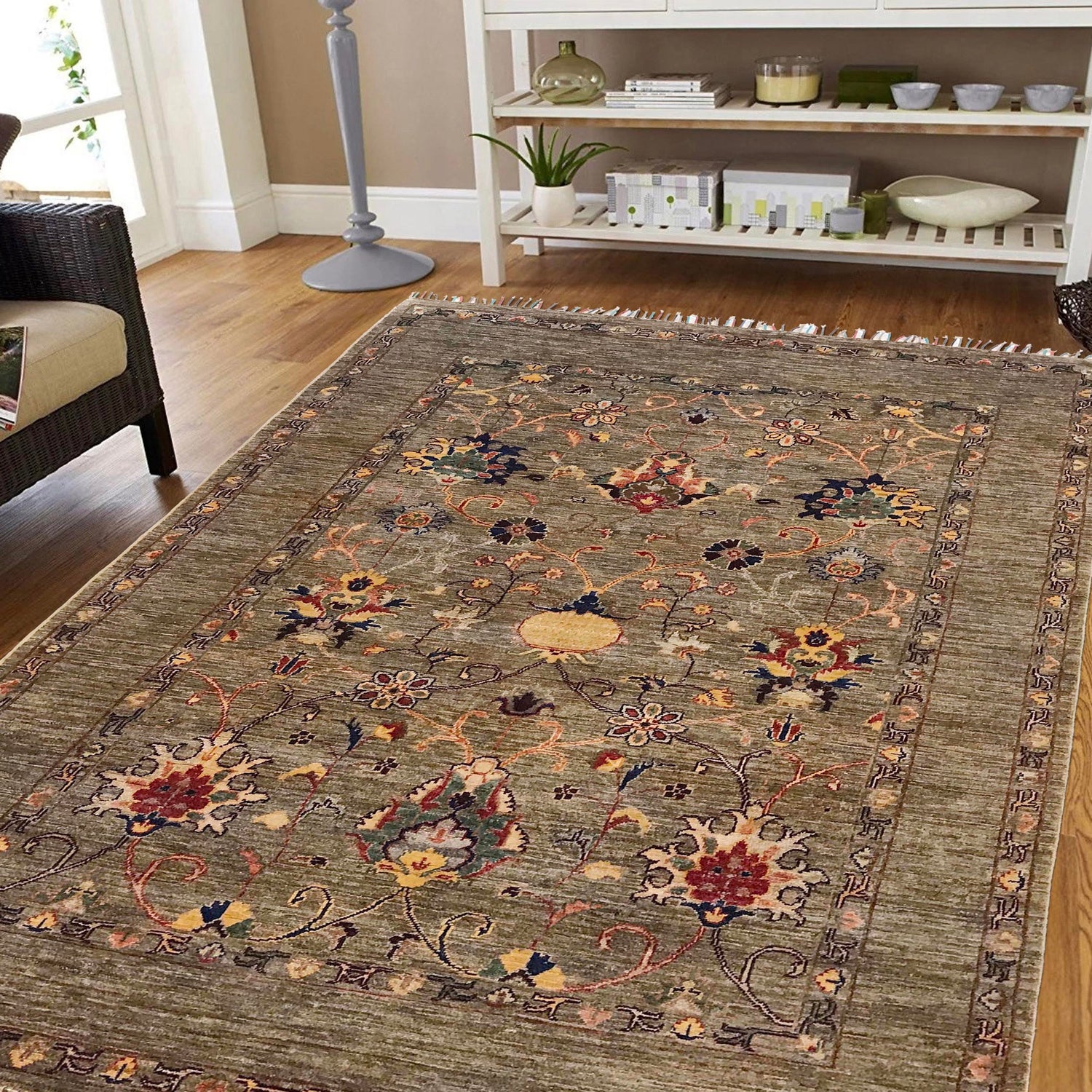 Luxury Sultani Rug 4' 11" x 6' 6" (ft) - No. G34143