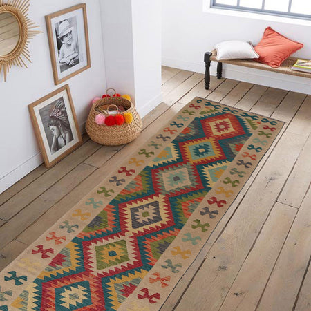 Vegetable Kelim Runner 2' 9" x 9' 9" (ft) - No. G34386