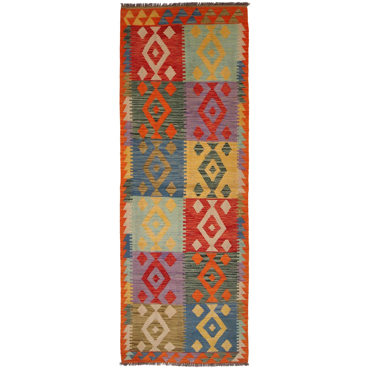 Vegetable Kilim Runner 2' 9" x 8' 3" (ft) - No. G34390
