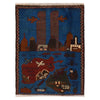 Handmade War Rug 2' 1" x 2' 9" (ft) - No. G34410