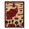 Handmade War Rug 2' 2" x 2' 10" (ft) - No. G34422