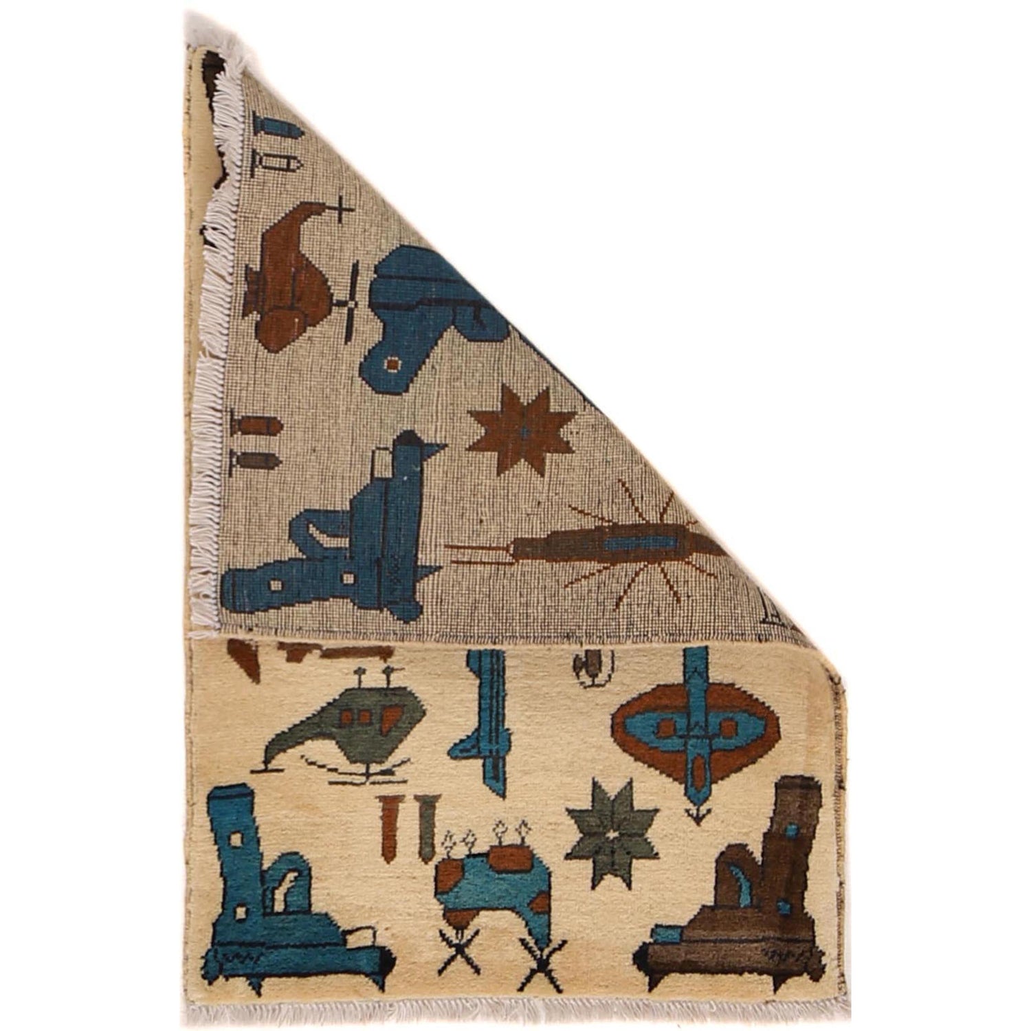 War Rug 1' 11" x 2' 9" (ft) - No. G34438