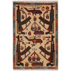 Hand Knotted War Rug 2' 0" x 2' 11" (ft) - No. G34442