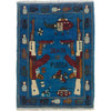 Handmade War Rug 2' 2" x 2' 11" (ft) - No. G34584