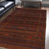 Handmade Flatweave Dhurrie 4' 5" x 6' 9" (ft) - No. G34884