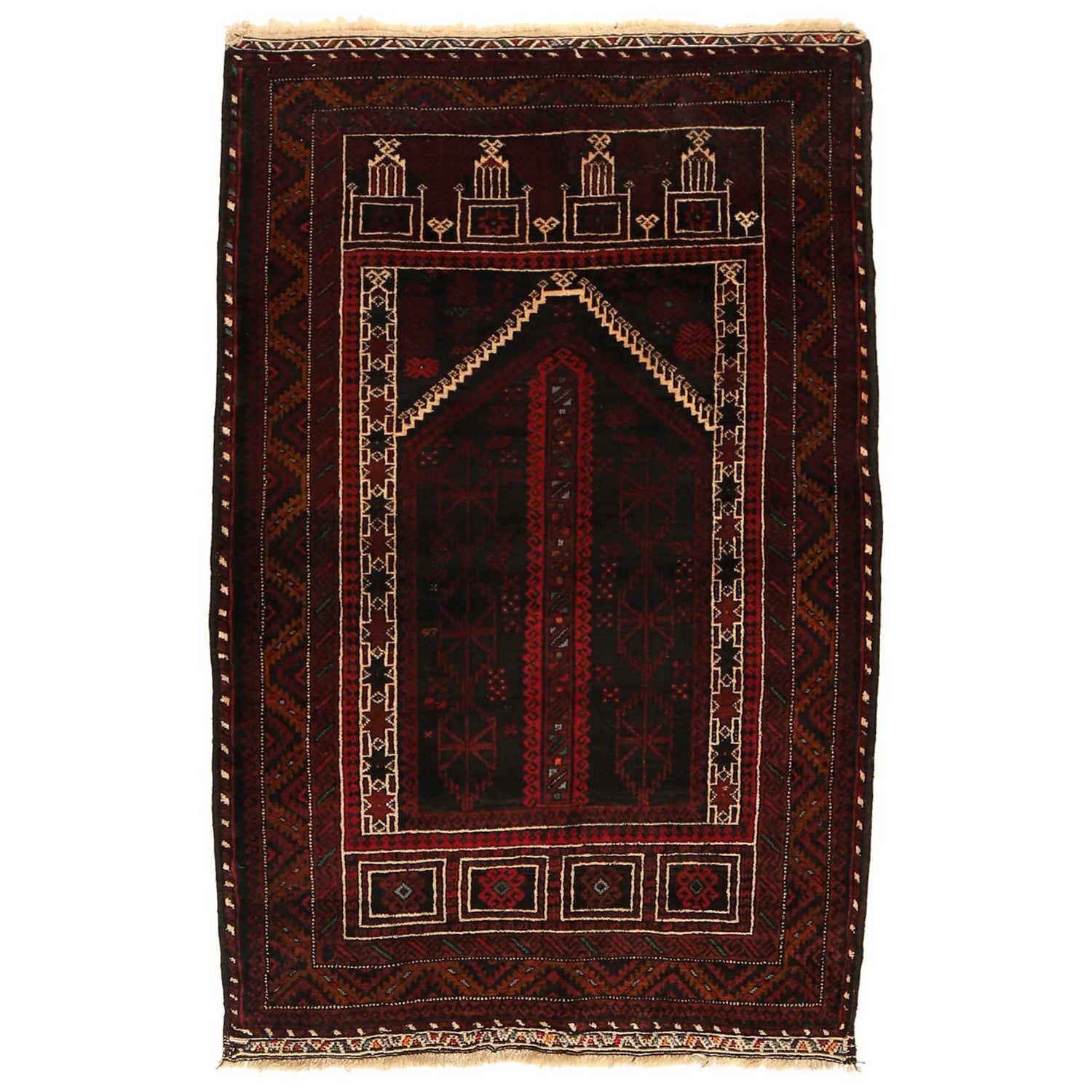 Handmade Jaye Namaz 3' 0" x 4' 10" (ft) - No. G35151