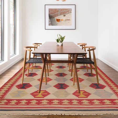 Vintage Kilim 5' 3" x 7' 7" (ft) - No. G35157