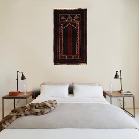 Handmade Prayer Rug 2' 9" x 4' 8" (ft) - No. G35170