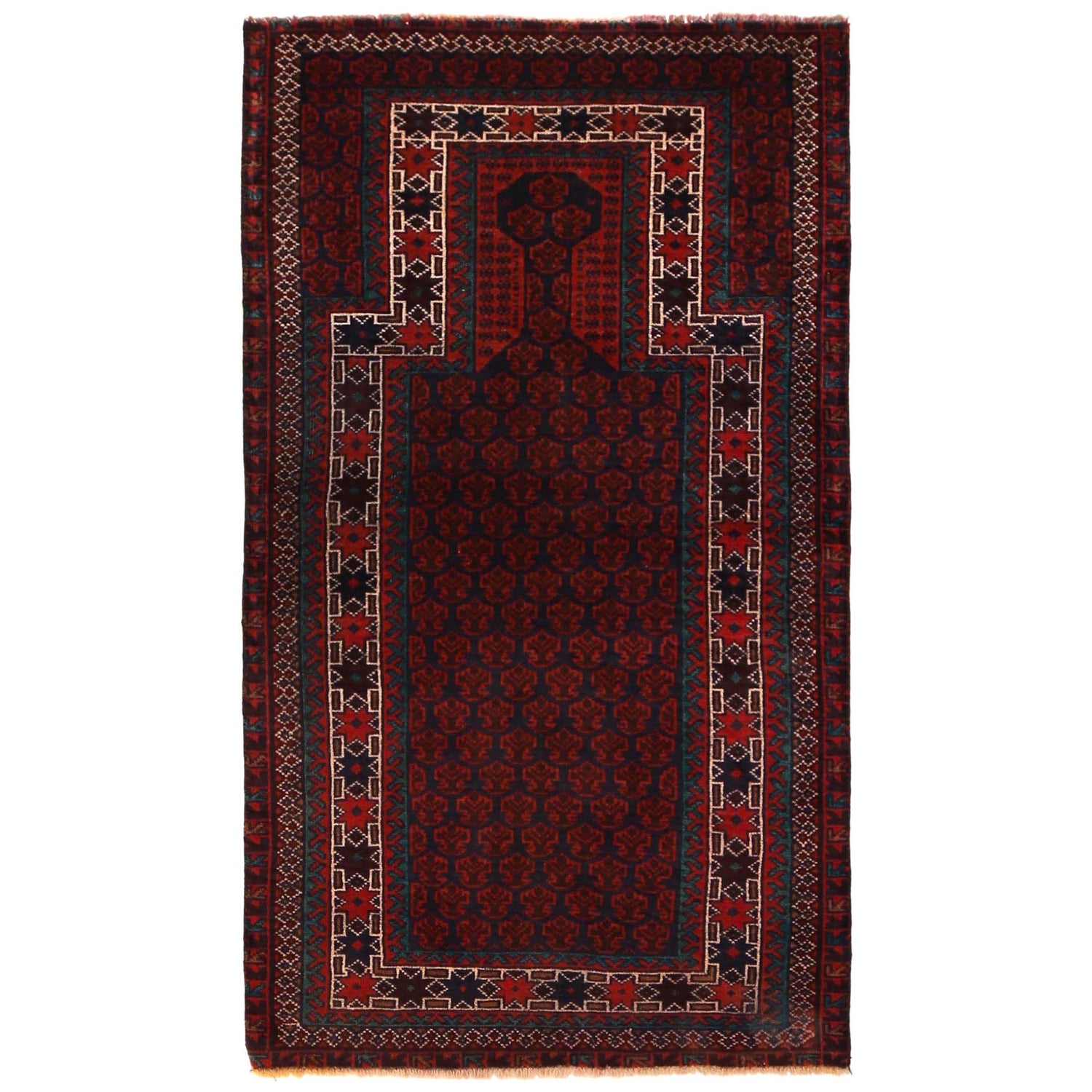 Small Prayer Rug 3' 0" x 5' 5" (ft) - No. G35173