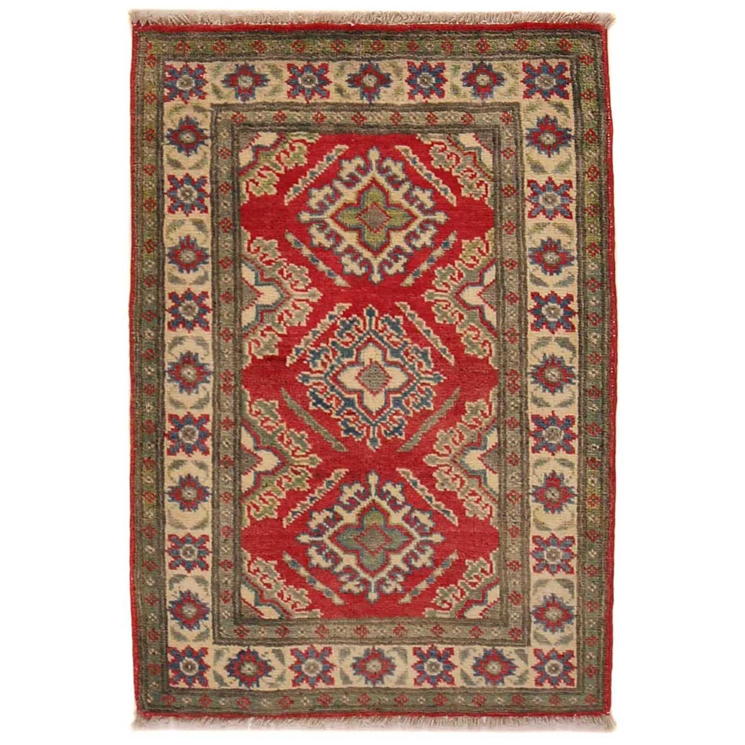 Oriental Kazak Rug 2' 0" x 2' 11" (ft) - No. G35197