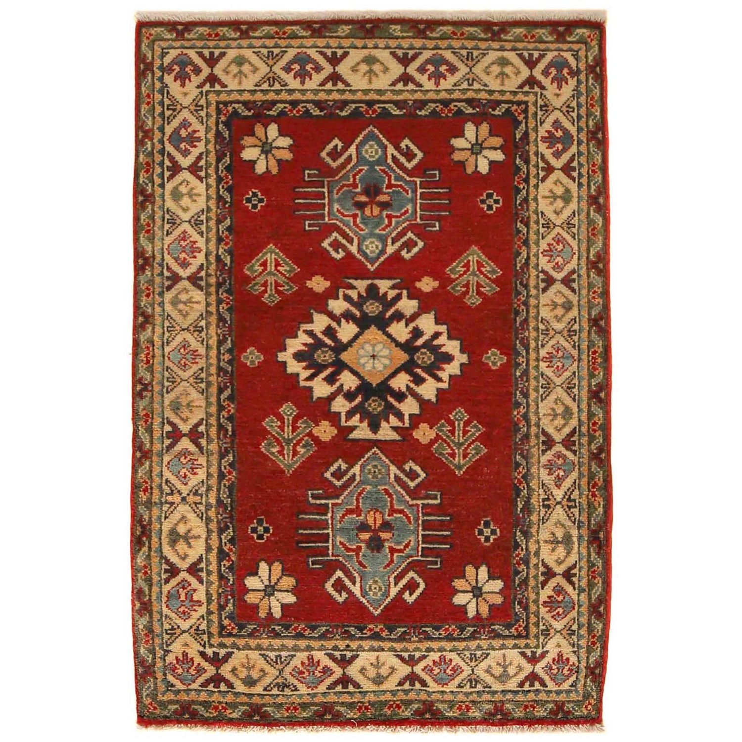 Oriental Kazak Rug 2' 9 x 4' 4 (ft) - No. G35211