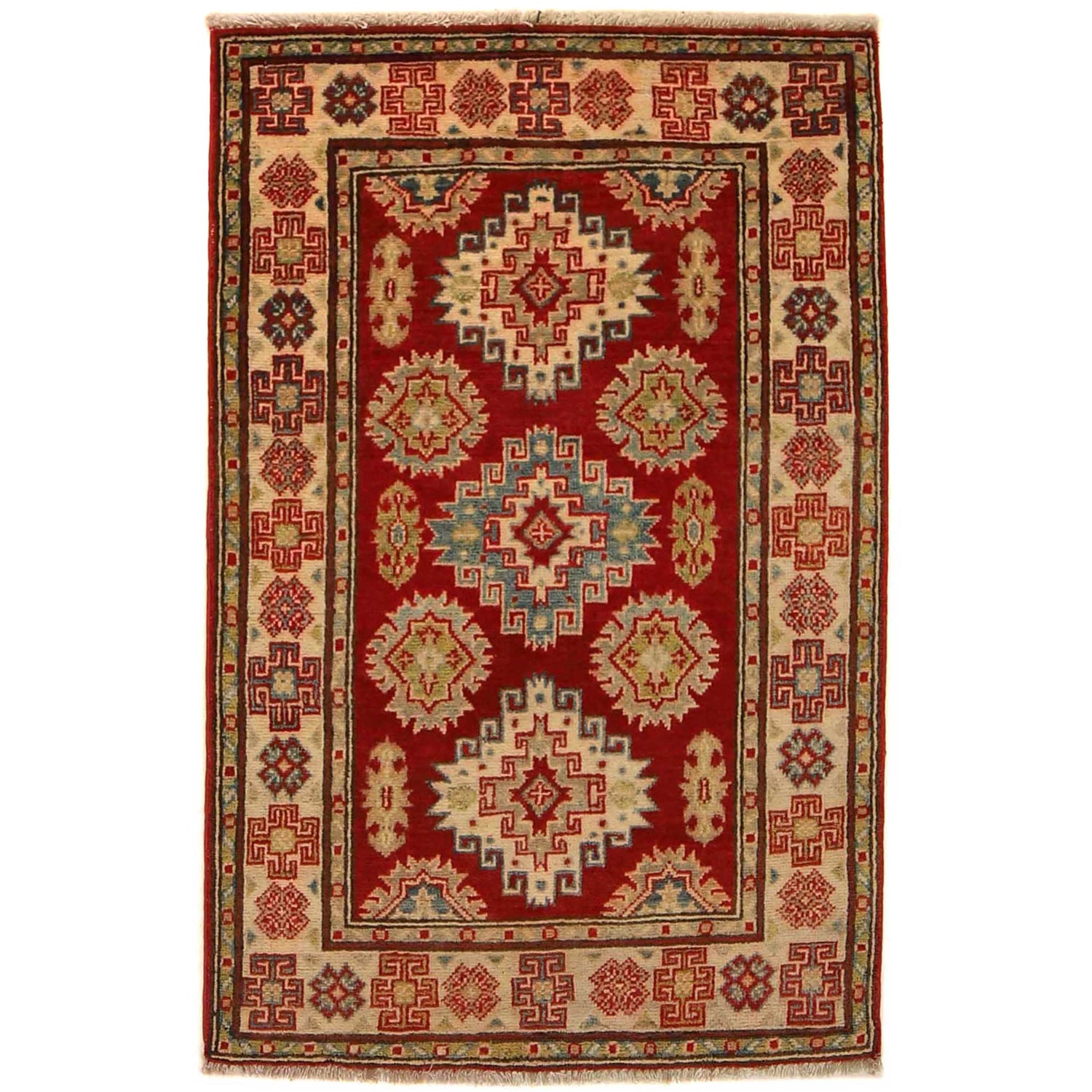 Red Color Kazak Rug 2' 8 x 4' 0 (ft) - No. G35212