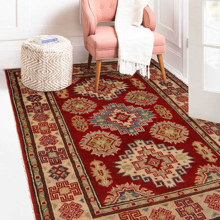 Red Color Kazak Rug 2' 8 x 4' 0 (ft) - No. G35212