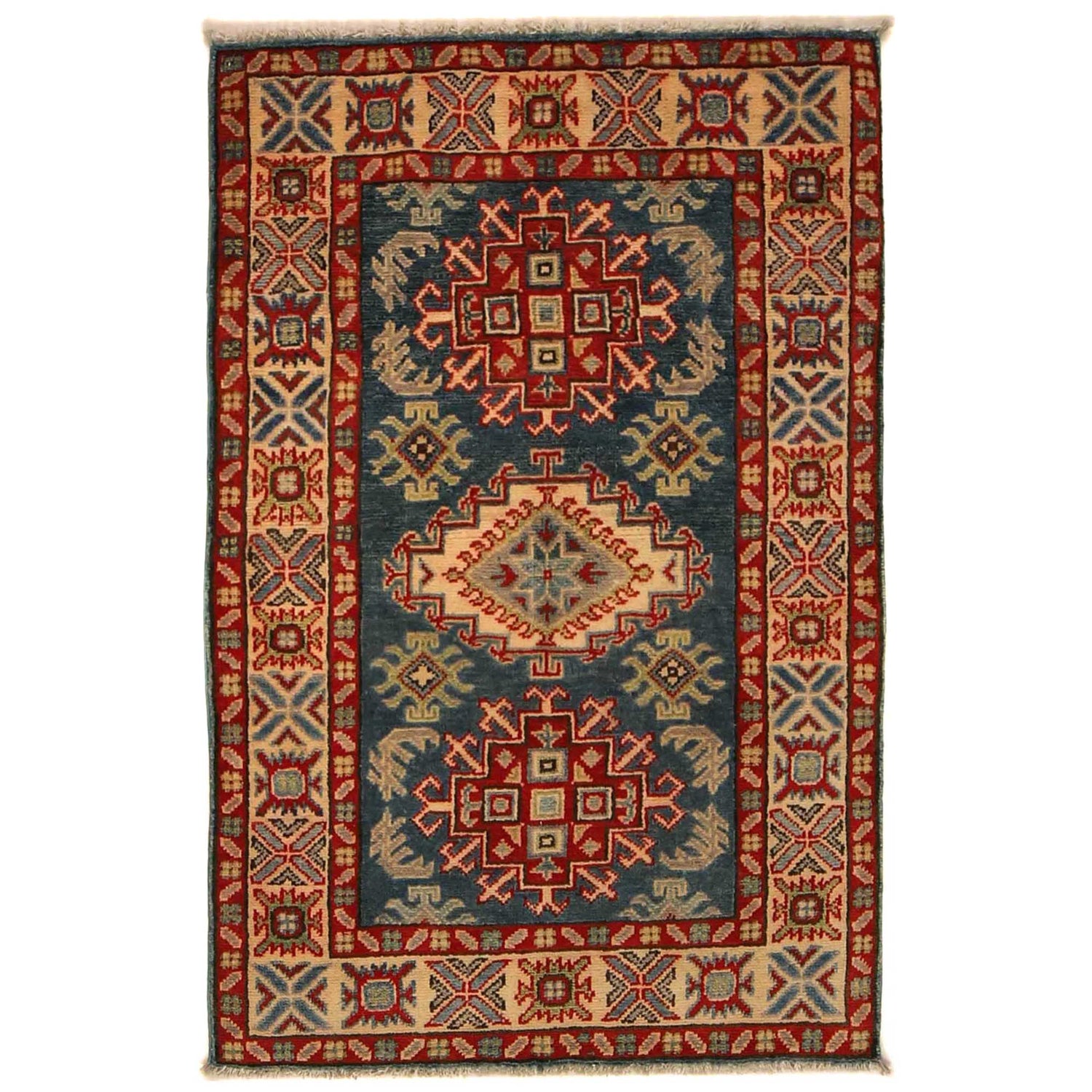 Oriental Kazak Rug 2' 9 x 4' 0 (ft) - No. G35215