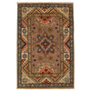 Multi Color Kazak Rug 2' 7 x 4' 1 (ft) - No. G35216