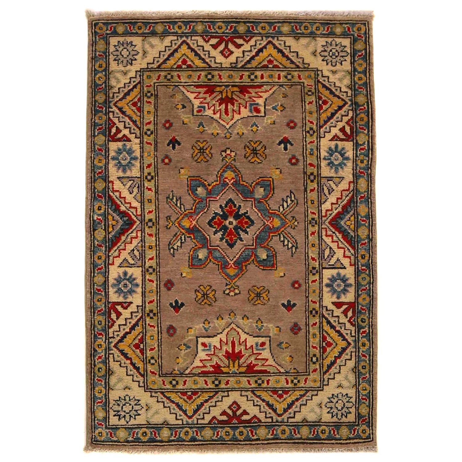 Multi Color Kazak Rug 2' 7 x 4' 1 (ft) - No. G35216