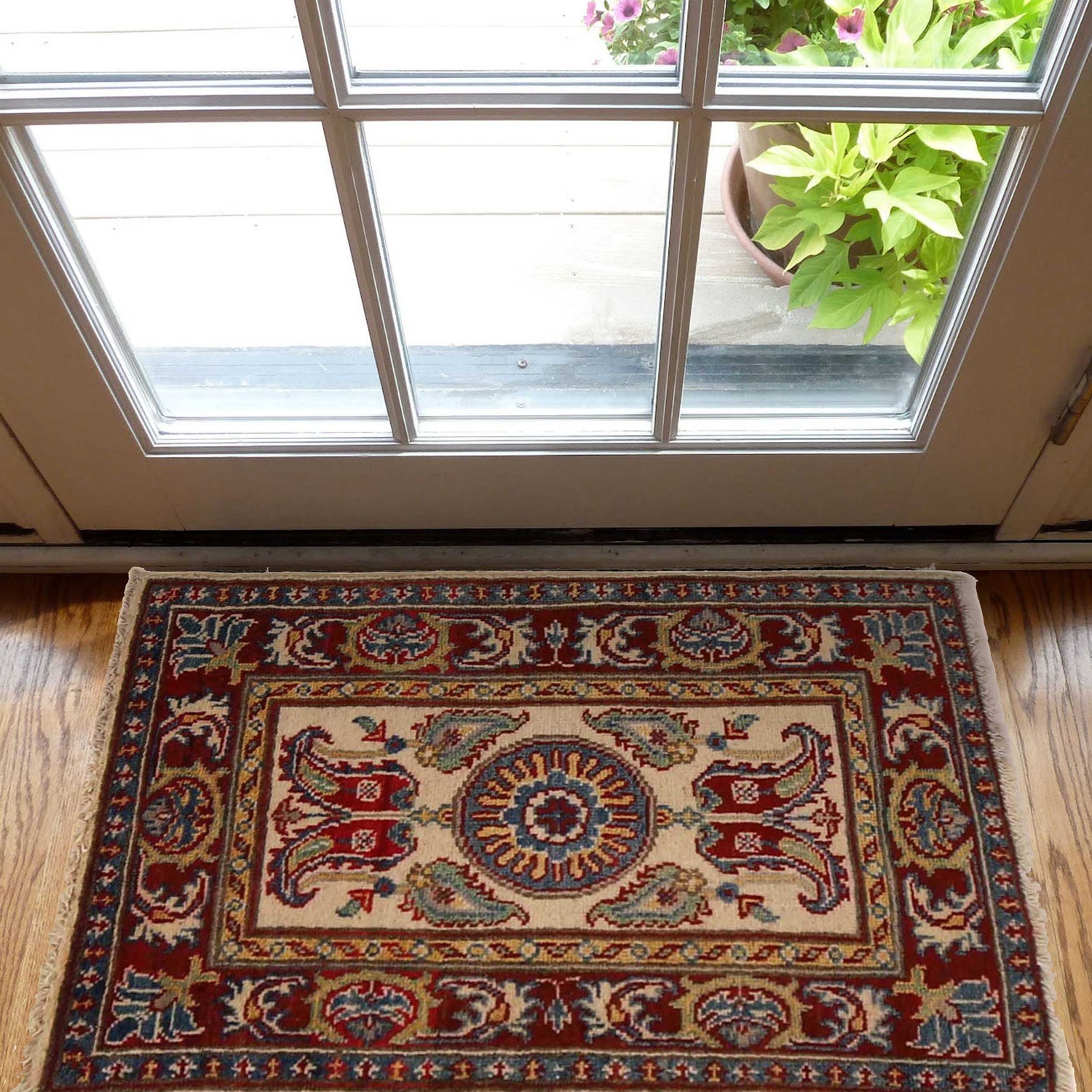 Hand Knotted Kazak Rug 1' 11" x 3' 1" (ft) - No. G35218