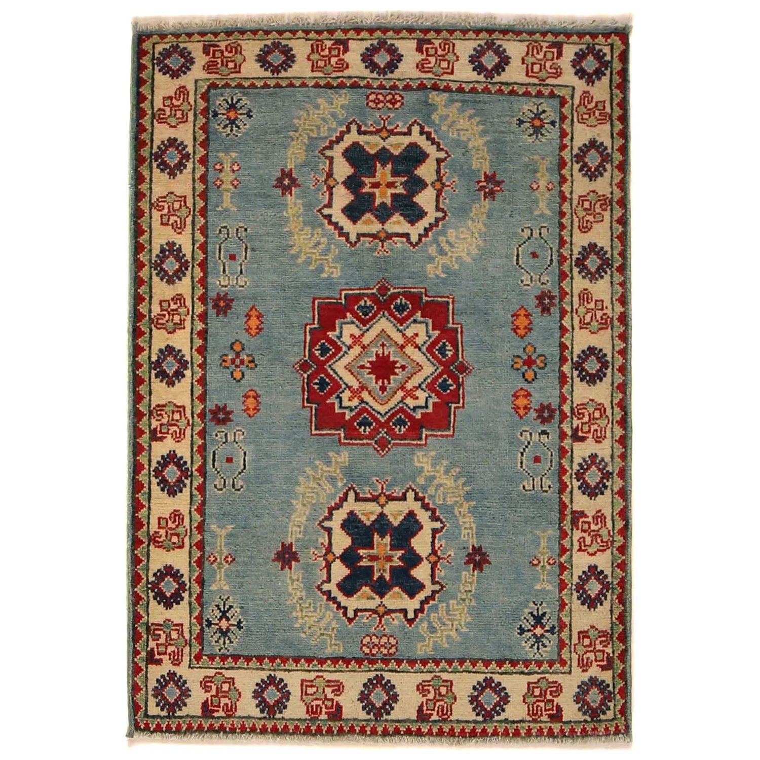Oriental Kazak Rug 2' 9 x 3' 10 (ft) - No. G35220
