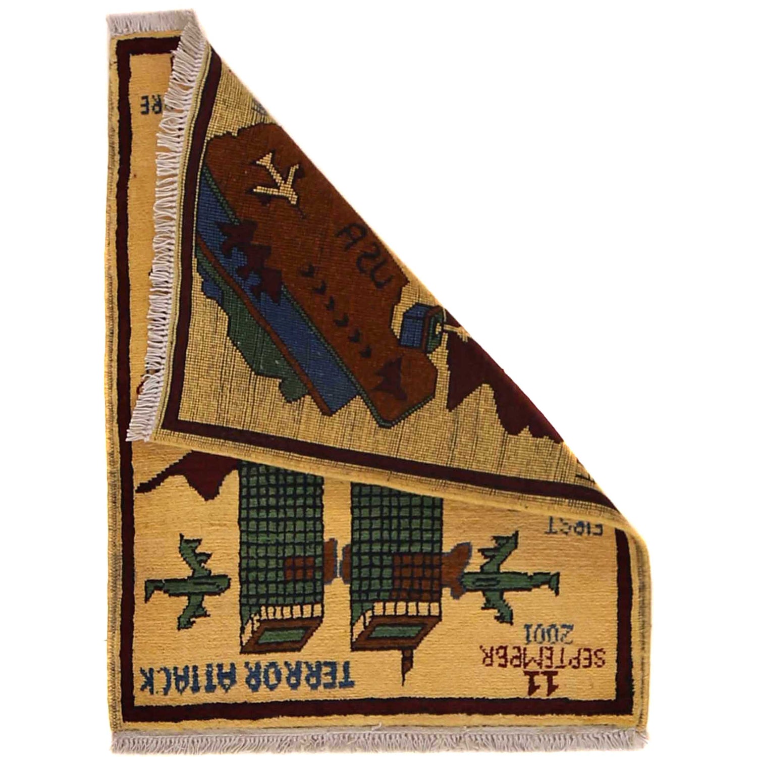 Ivory Color War Rug 2' 0" x 2' 6" (ft) - No. G35391