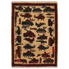 Hand Knotted War Rug 2' 0" x 2' 11" (ft) - No. G35393