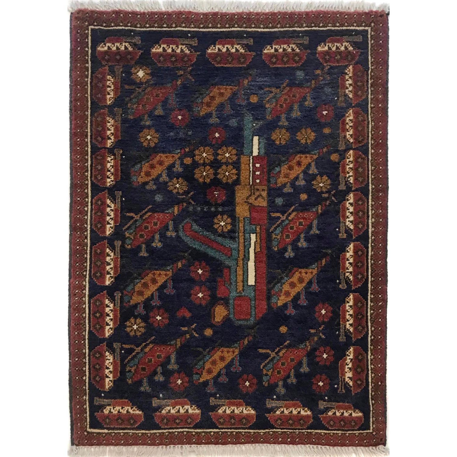 War Rug 2' 2" x 2' 10" (ft) - No. G35396
