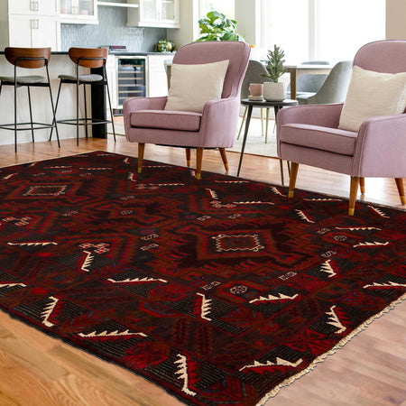 Baluch Medium Size Carpet 3' 10" x 6' 5" (ft) - No. G35407