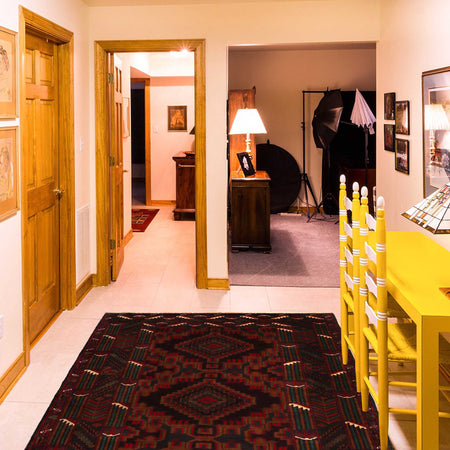 Baluch Medium Size Carpet 3' 8" x 6' 3" (ft) - No. G35408