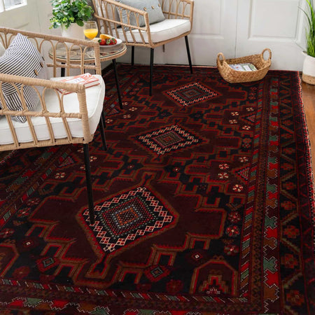Baluch Medium Size Carpet 4' 0" x 6' 8" (ft) - No. G35410