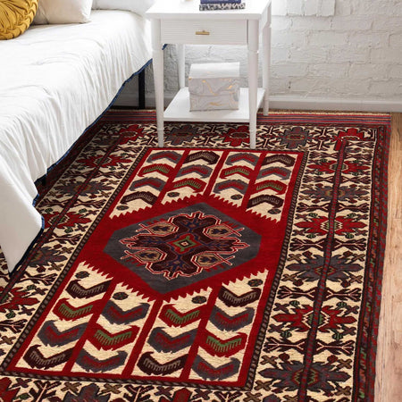 Multi Barjasta Rug 4' 0" x 6' 0" (ft) - No. G35425