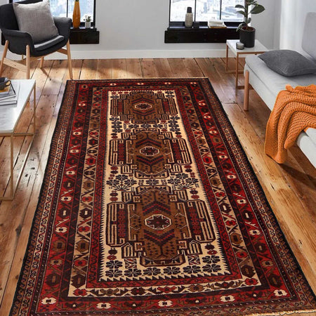 Baluch Medium Size Carpet 3' 5" x 6' 6" (ft) - No. G35434