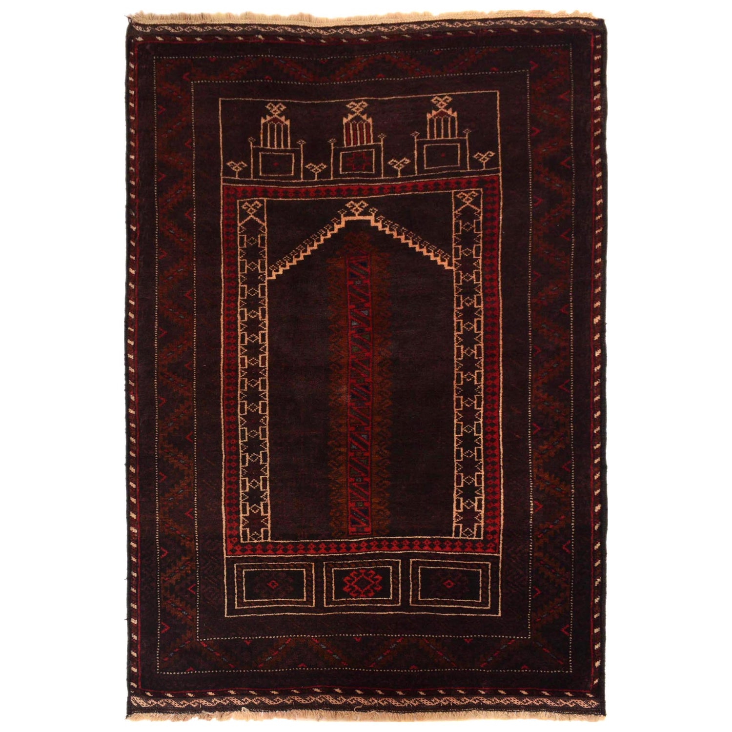Prayer Mat 2' 11" x 4' 4" (ft) - No. G35515