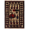 Handmade Village Design Rug 2' 9" x 3' 9" (ft)- No. G35521