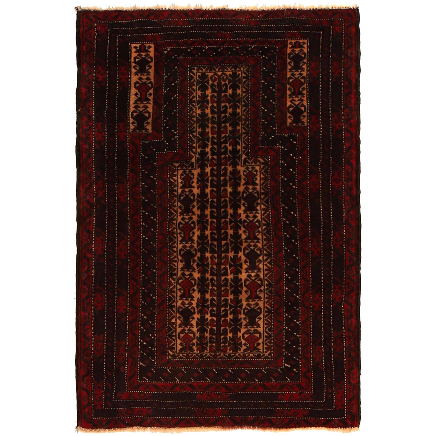 Handmade Prayer Rug 2' 10" x 4' 2" (ft) - No. G35629