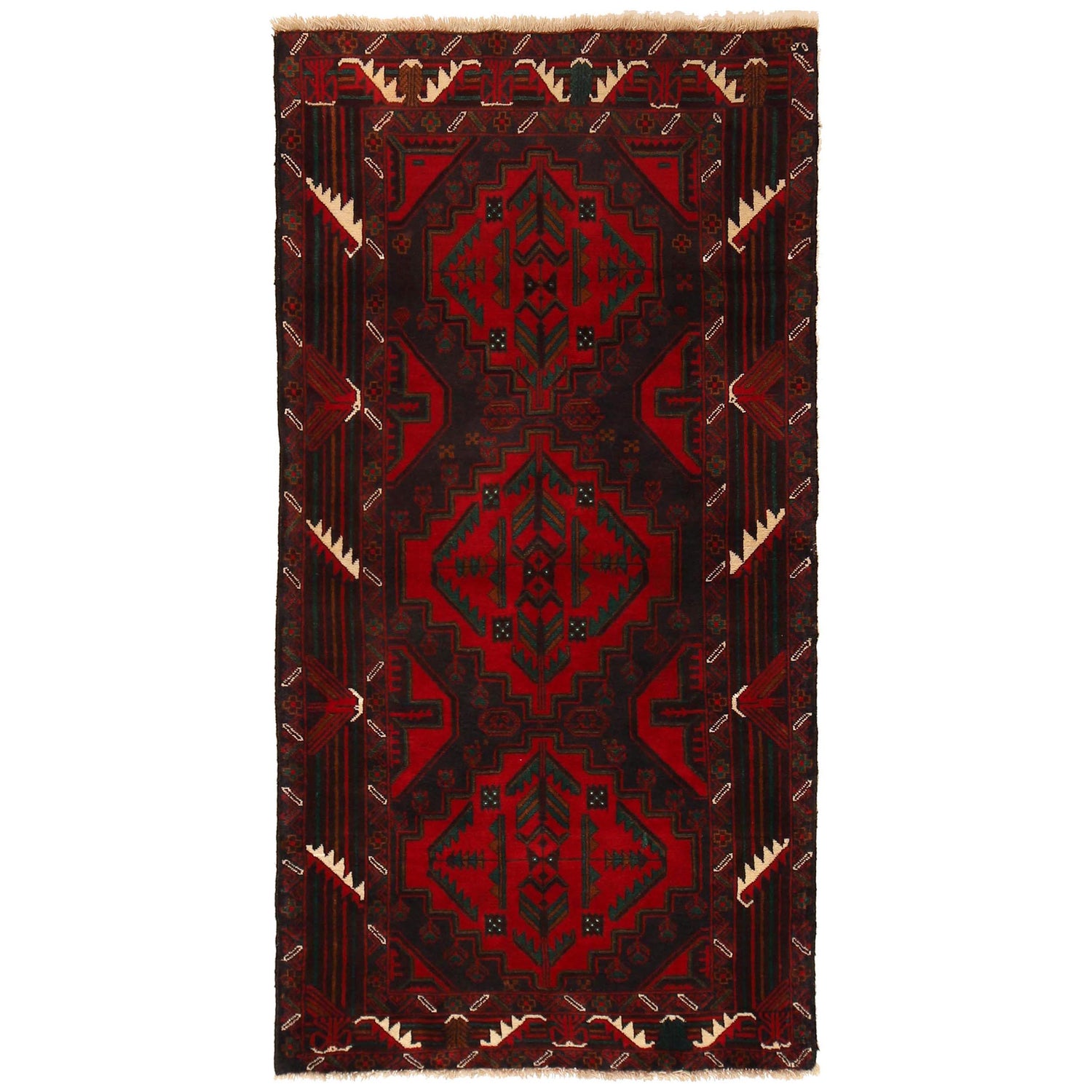 Handmade Baluchi Runner 3' 1" x 6' 0" (ft) - No. G35812