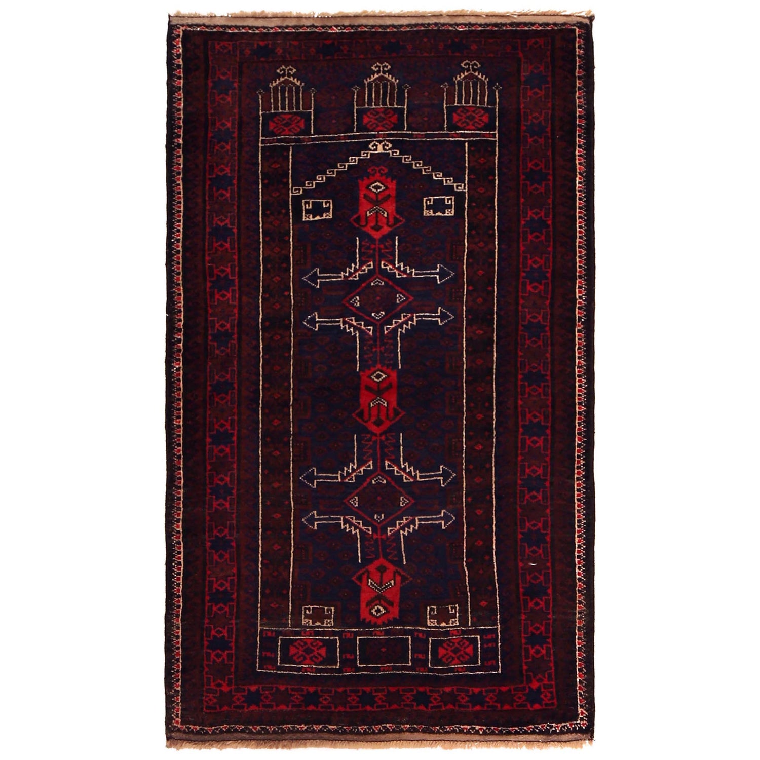Prayer Rug 3' 0" x 5' 2" (ft) - No. G35856