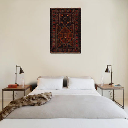 Small Prayer Rug 2' 10" x 4' 1" (ft) - No. G35859