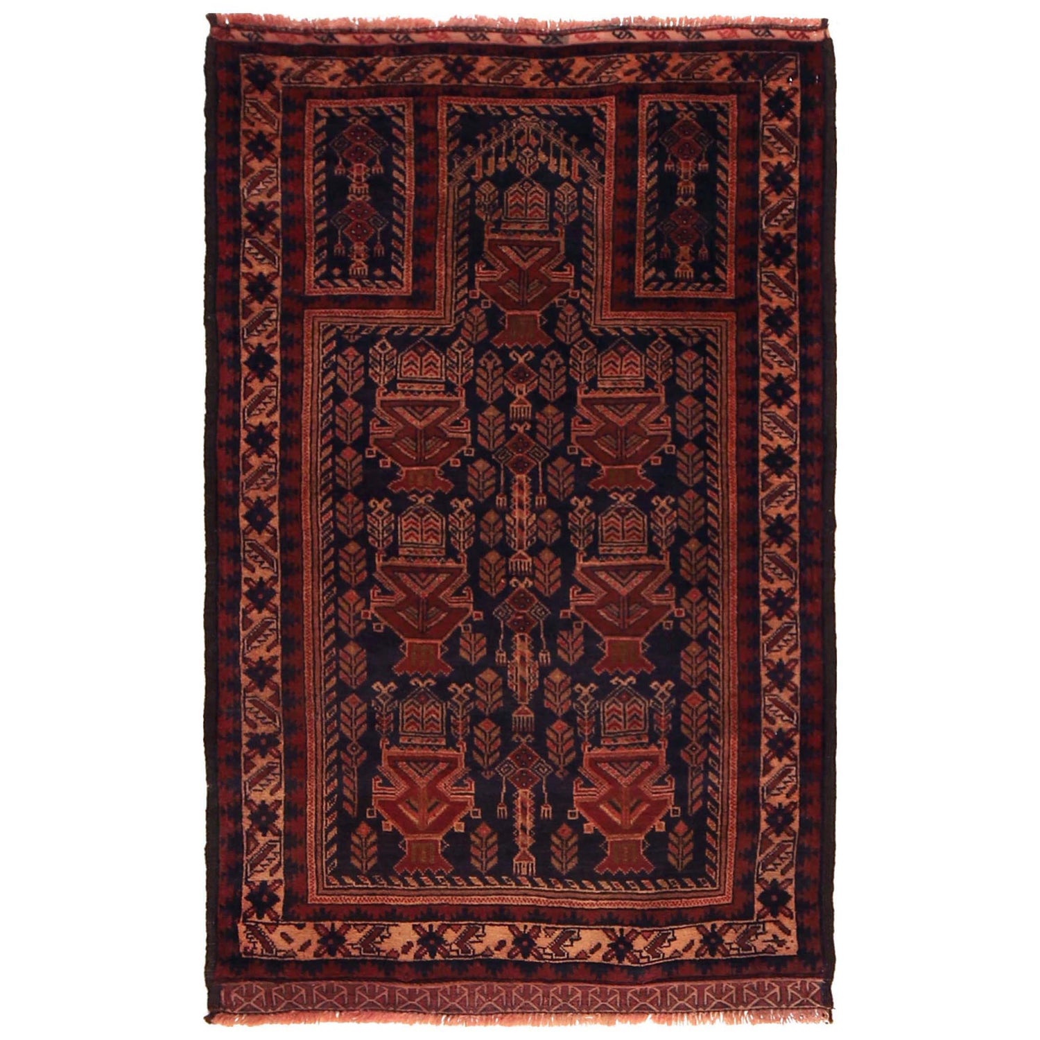 Fine Quality Prayer Rug 2' 9" x 4' 7" (ft) - No. G35862