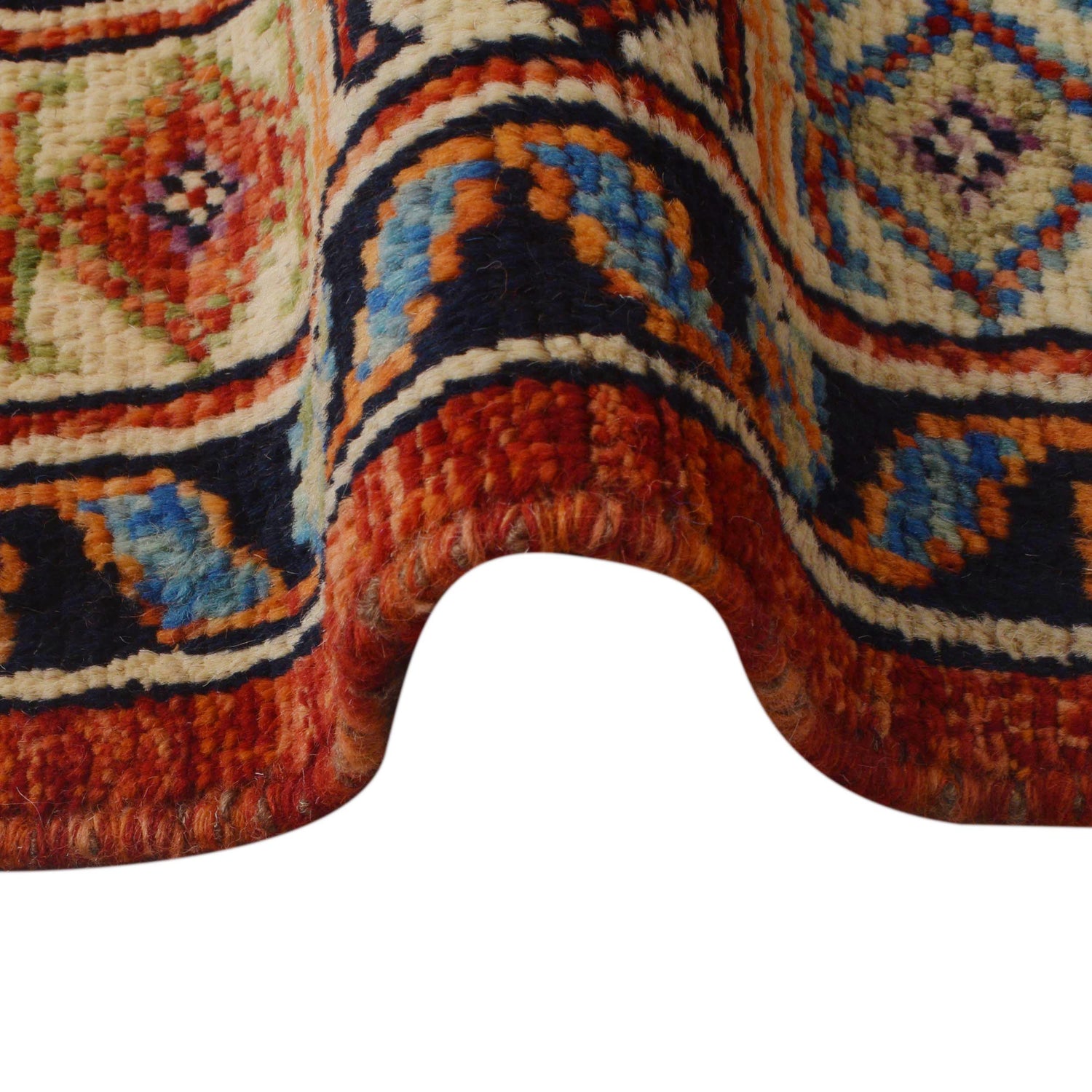 Red Color Shirazi Rug 6' 8" x 9' 9" (ft) - No. G36493