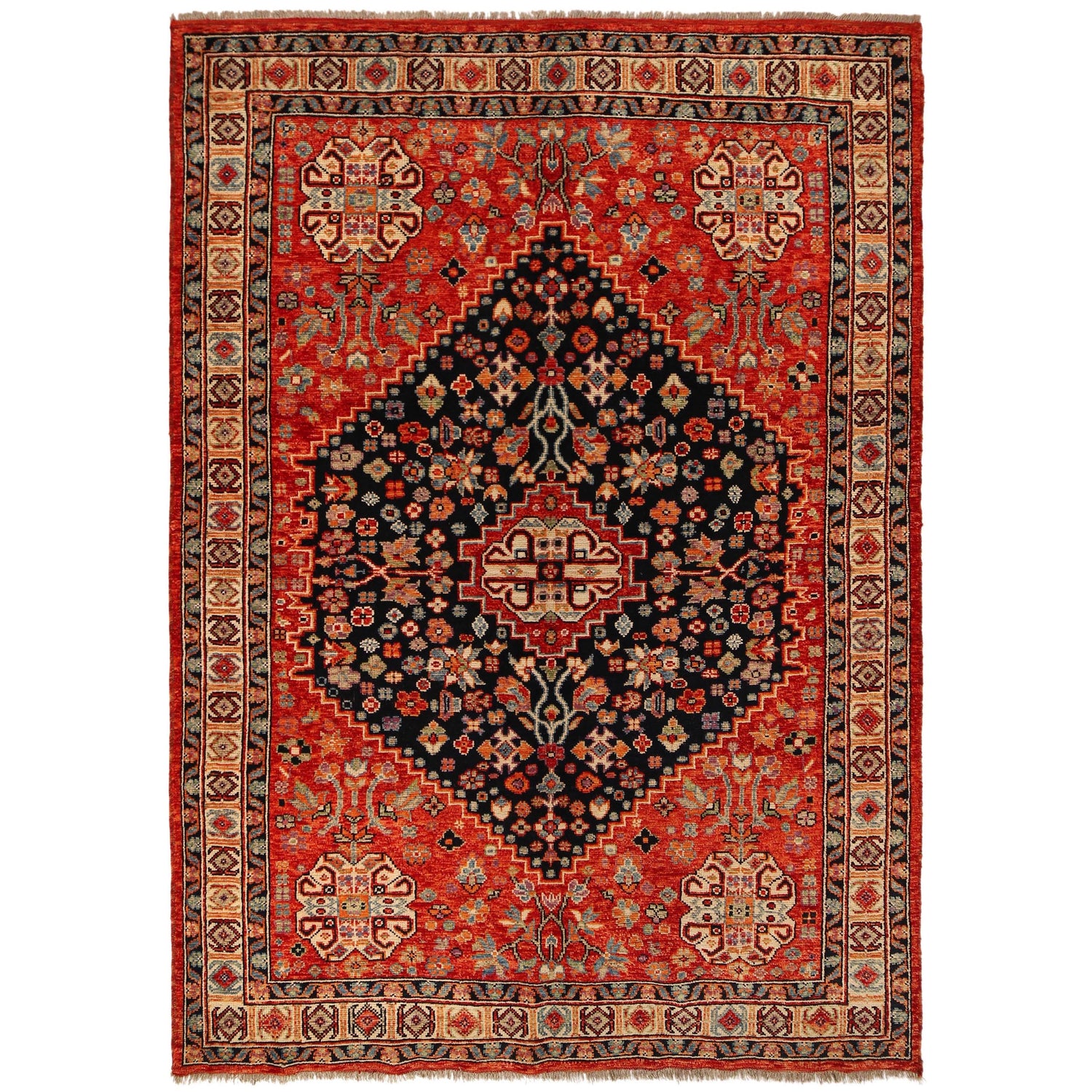 Handmade Sherazi Rug 6' 8" x 9' 8" (ft) - No. G36495