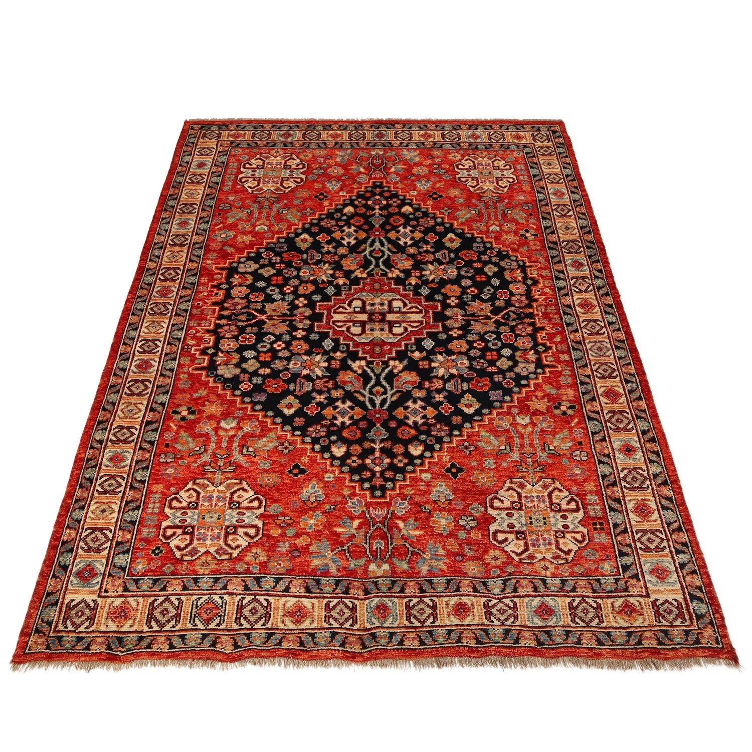 Handmade Sherazi Rug 6' 8" x 9' 8" (ft) - No. G36495